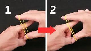 Best Rubber Band Magic Trick Blow your mind. Tutorial magic trick for beginner.