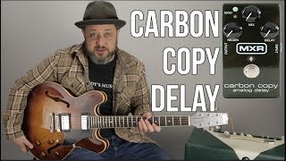 Video thumbnail for Affordable Guitar Pedals: MXR Carbon Copy Delay Demo by Marty Music
