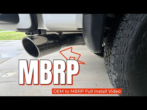 GMC Sierra MBRP Cat Back Exhaust install & Review