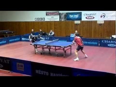 Extraliga mužů 4.1. 2013 Ivan Karabec - Petr Kaucký 4.set
