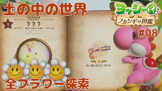 【ヨッシーとフカシギの図鑑 クリア後】全スペシャルフラワー🌼コンプ 「7章 土の中の世界」【初見 探索 ノーカット】