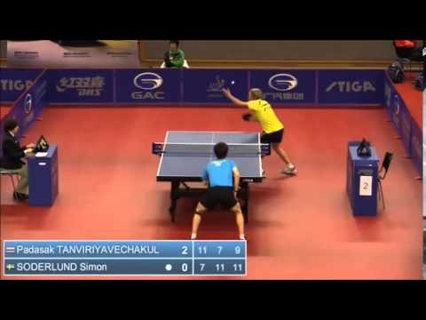 Swedish Open 2014 Highlights U21: Padasak THA vs SODERLUND Simon SWE - (Pre Rounds)