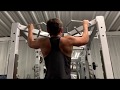 Back Biceps and Shoulders with 16 year old Hunter Smith