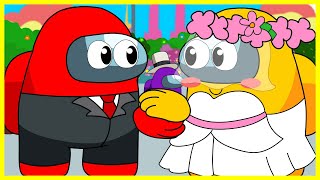 🥇 EVERY DAY AMONG US *CREWMATE* LIFE - Red &amp; Yellow get Married?