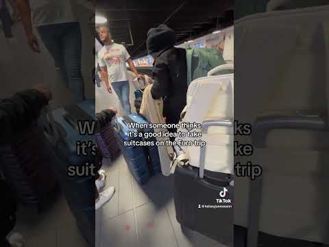 🙄 ISSO é o que acontece quando você traz BAGAGEM na viagem para o Euro 🇫🇷 #dicasdeviagem