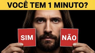 Deus fala hoje: Jesus te faz uma pergunta simples que pode mudar tudo na sua vida agora mesmo!!