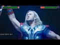 Iron Man & Captain America vs. Thor with healthbars