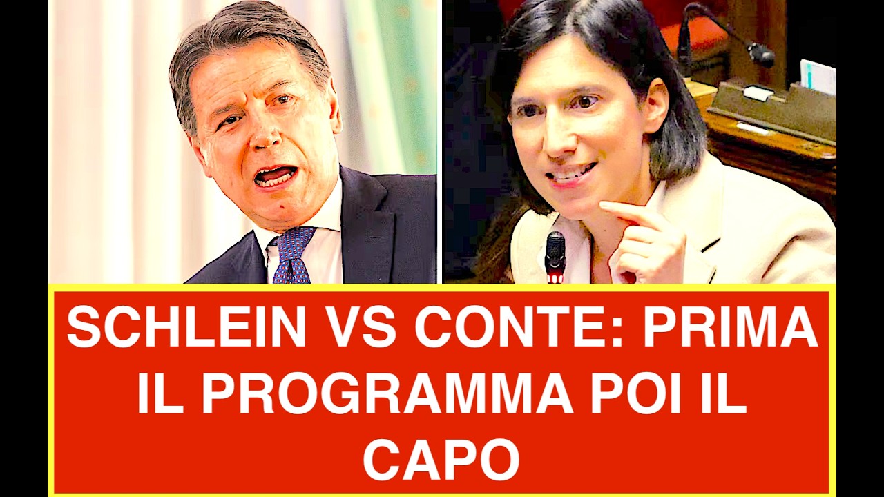 SCHLEIN VS CONTE: PRIMA IL PROGRAMMA E DOPO SI SCEGLIE IL CAPO. CAOS NEL CAMPO LARGO