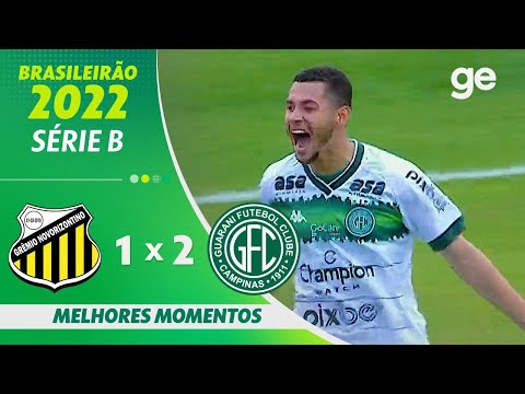 Gols e lances de Novorizontino x Guarani