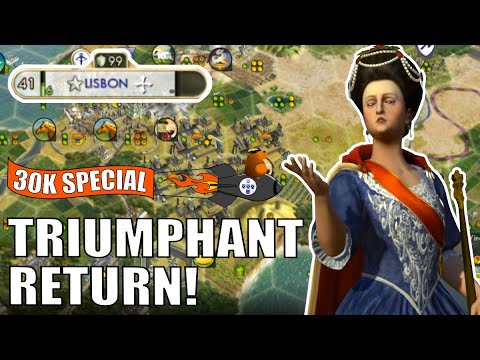 Civ 5 | What If Portugal Triumphantly Grew Mega Plump??? – (30k Sub Special Series!)