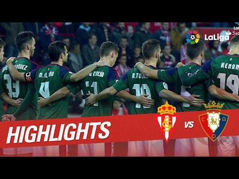 Resumen de Sporting de Gijón vs Osasuna (3-1)