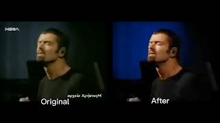 George Michael The Strangest Thing Rehearsal Remaster Comparison