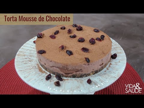 Receita: Torta mousse de chocolate vegano (20/09/18)
