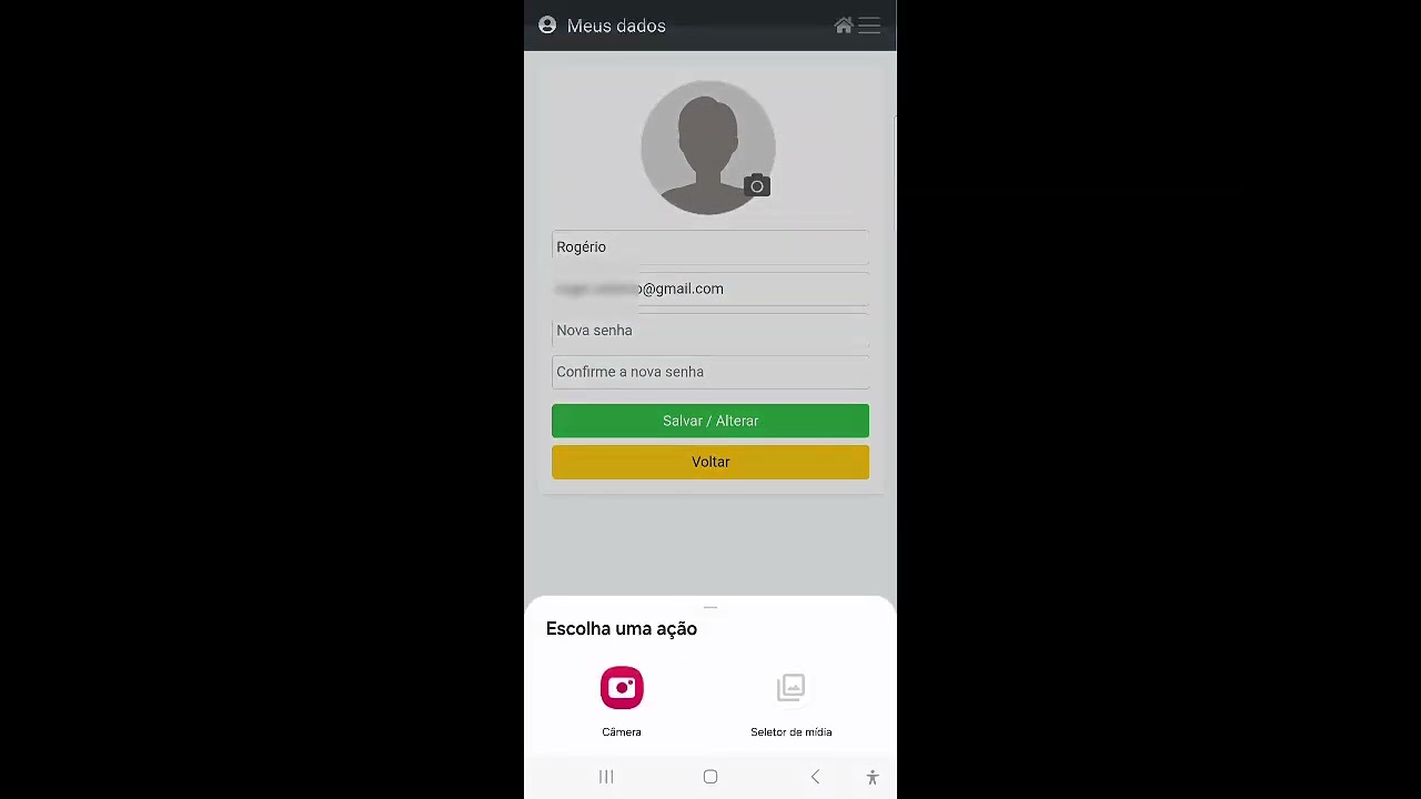 ALTERAR DADOS - APP RBO CONTABILIDADE