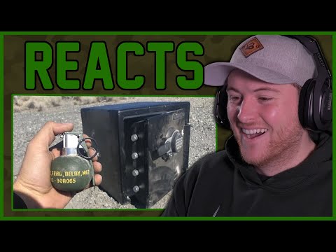 Royal Marine Reacts To Grenade inside A Safe by Edwin Sarkissian!