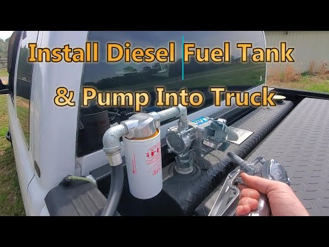 How to Install Diesel Fuel Tank and Fuel Pump in Truck Bed