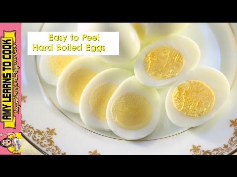 How to Cook EASY TO PEEL Hard Boiled Eggs | Amy Learns to Cook