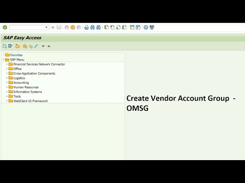 How to create Vendor account group in SAP MM  ||  VM 1