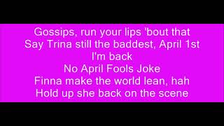 Trina Ft. Lil Wayne, Rick Ross, &amp; Plies - Single Again REMIX (Lyrics) [4K]