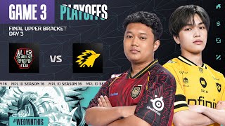 Download lagu ALTER EGO vs ONIC | Playoffs Day 3 | Game 3 | #MPLIDS16 mp3 Download lagu ALTER EGO vs ONIC | Playoffs Day 3 | Game 3 | #MPLIDS16 mp3