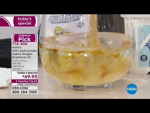 Nellie's 400Load Laundry Soda   100Scoop Oxygen Brighten...