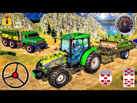 Offroad Army Transport Driver 2019 - US Army Tractor Driving Simulator | Android Gameplay