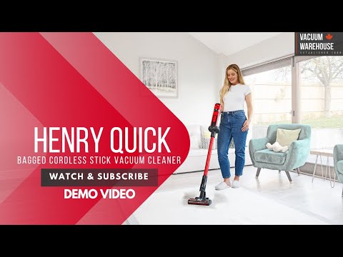 Henry Quick: The Bagged Cordless Stick Vacuum – Cleaner, Easier, and Maintenance Free!