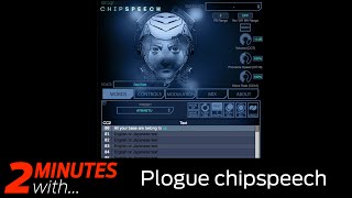 Video thumbnail for Plogue chipspeech VST/AU speech synth plugin in action! by Computer Music