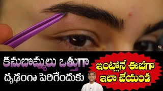 How to Grow Thicker Eyebrows Naturally | Get Black Eyebrows Fast | Dr. Manthena