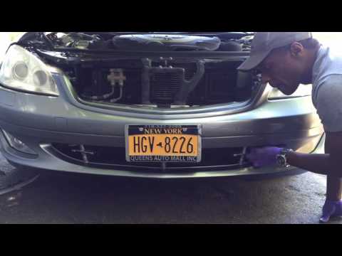 Mercedes S550 W221 Front Bumper removal, headlight removal, xenon ballast installation