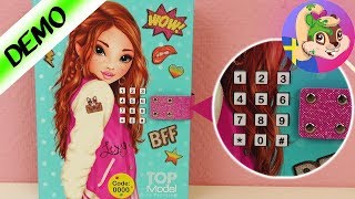 TopModel hemlig dagbok med sifferkod