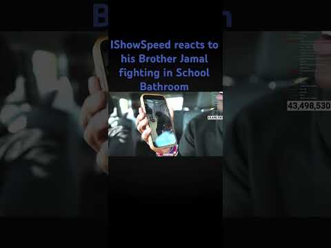 IShowSpeed reacts to his brother Jamal fighting👀🤔 #shorts #fyp #ishowspeed #jamal #fight #viral