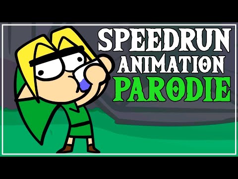A Totally Legitimate Ocarina of Time Speedrun Cartoon | Zelda Parody DUB
