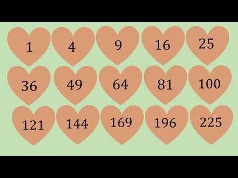 Part of a video titled Square numbers, cube numbers explained easy and simple, step by ...