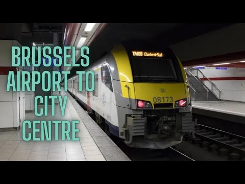 Aeroporto de Bruxelas para o centro da cidade de trem