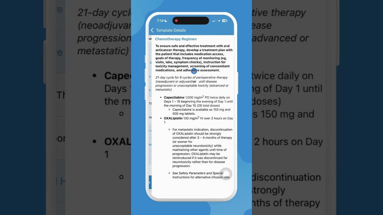 ✅ NCCN Treatment Protocols - Now available in @oncoassist #oncologyapp