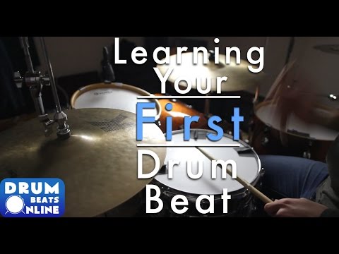 Learning Your First Drum Beat - Easy Beginner Drum Lesson | Drum Beats Online