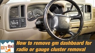 How to remove an Instrument Cluster | GM Dashboard Removal