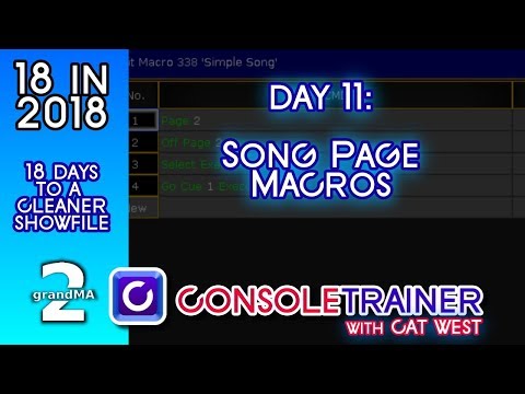 18 in 2018: Day 11- Song Page Macros -- grandma2