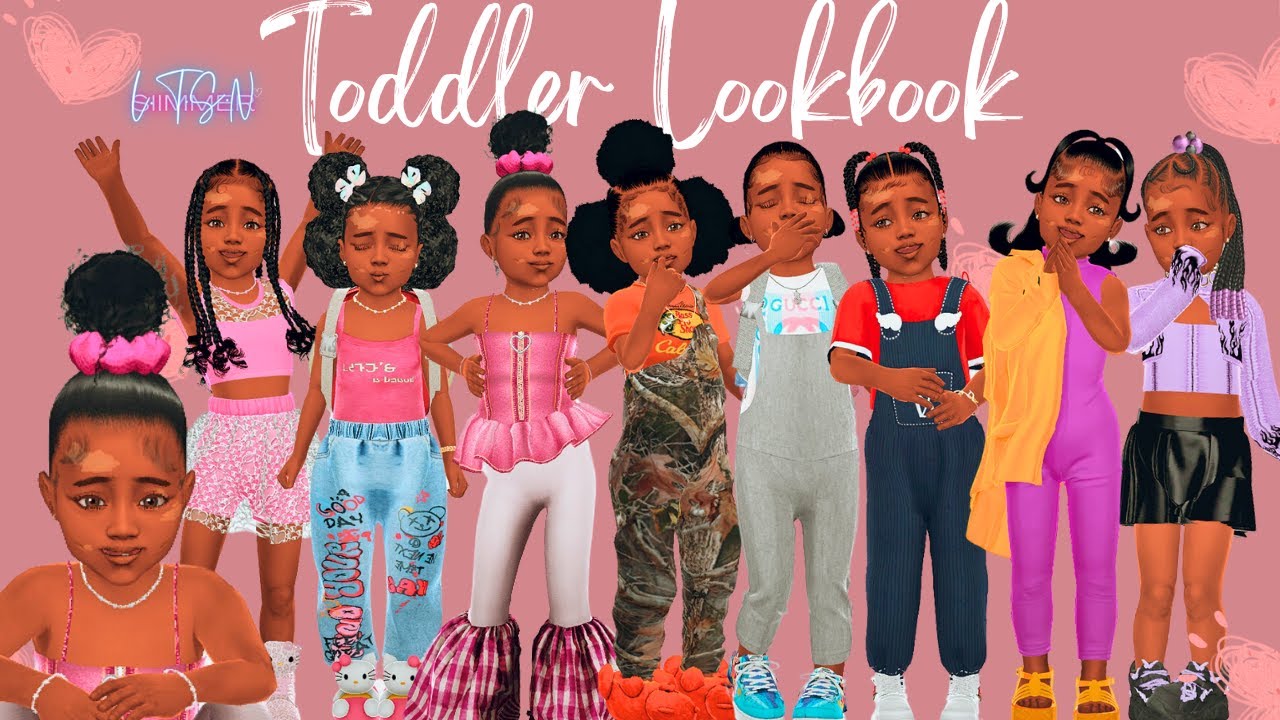 🌸 THE SIMS 4 | TODDLER LOOKBOOK | 8 LOOKS | NEW JEWELRY | GIRLS  | + CC LINKS 🌸