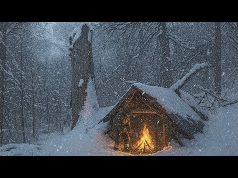Alone in a Blizzard_How to NOT Freeze to Death!Winter Survival Camping & Bushcraft (No Tent or Bag)