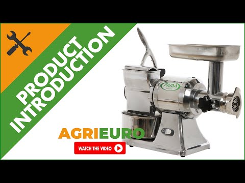 FAMA TG12 Electric Meat Mincer - Integrated Grater - Removable Grinding Unit - Product introduction