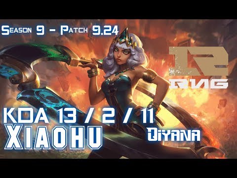 RNG Xiaohu QIYANA vs FPX Doinb RUMBLE Mid - Patch 9.24 KR Ranked