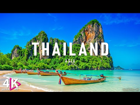 FLYING OVER THAILAND (4K UHD) - Relaxing Music Along With Beautiful Nature Videos(4K Video Ultra HD)