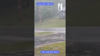 Torrential rainfall in Cable, WI - 6/10/2026