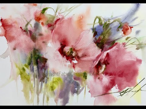 Watercolor/Aquarela - Demo - Papoulas