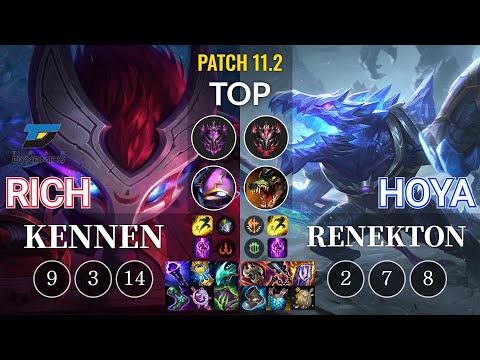DYN Rich Kennen vs Hoya Renekton Top - KR Patch 11.2