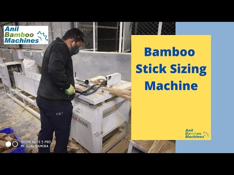 Semi-Automatic Bamboo Stick Sizing Machine
