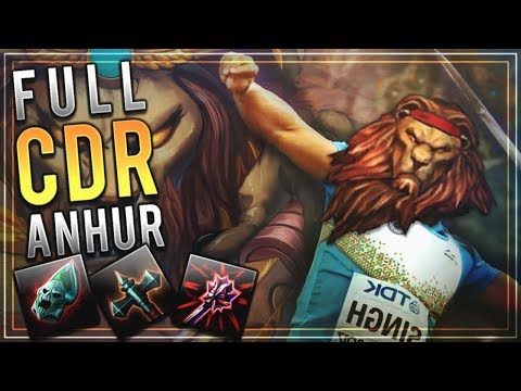 Anhur: FULL CDR BUILD ACTUALLY HURTS! - Smite