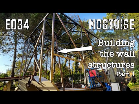 Unimog Camper E034 - Building the wall structures - Part 1